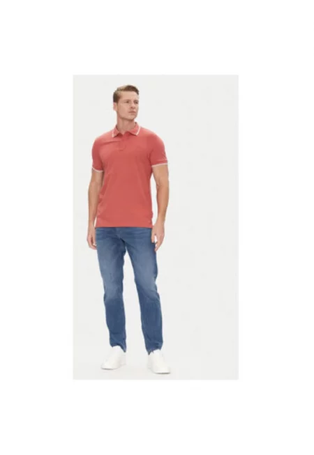 Мъжка поло тениска  10019372 300456139 - Червен