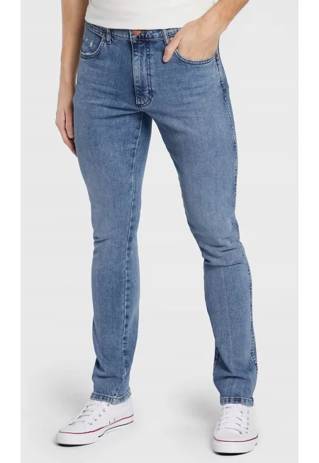 Мъжки дънки  Larston - памук/еластан - втален модел - син -