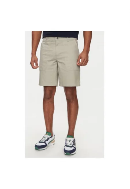 Мъжки шорти -  303384395 - Памук - Сив