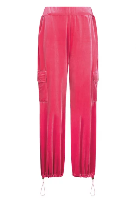 Панталон с еластична талия - Розово