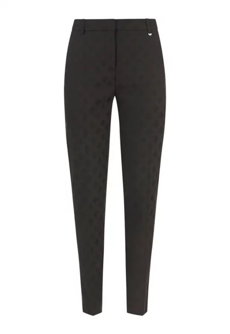 Панталони с конусовидна кройка и геометричен принт