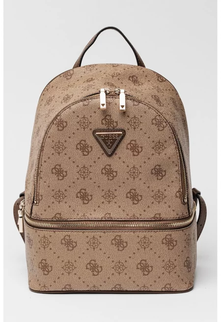 Раница от еко кожа с цип и монограм