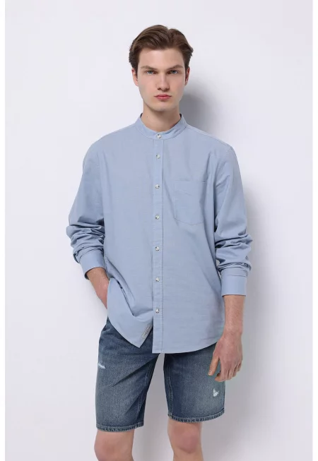 Риза от памук и лен