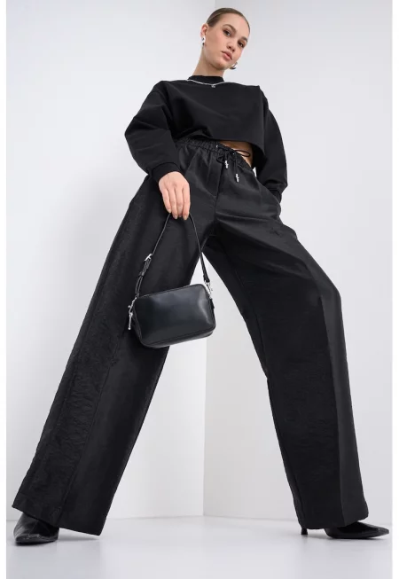 Широк панталон Hawila - Черен