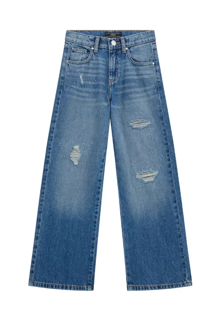 Широки дънки деграде