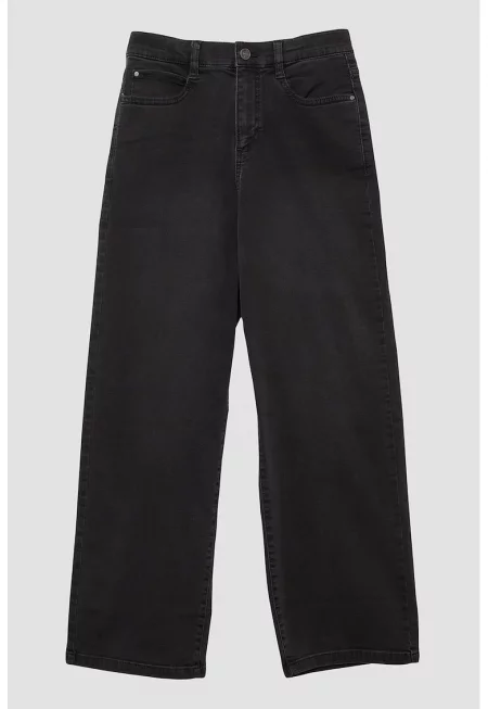 Широки дънки с висока талия