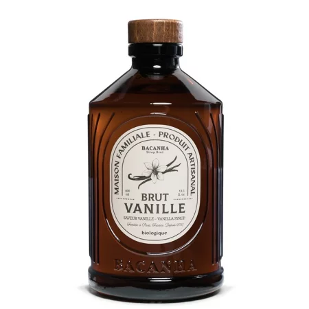 Сироп с ванилия – Френски сироп за кафе, лате и десерти, Bacanha Brut Vanille, 400 ml