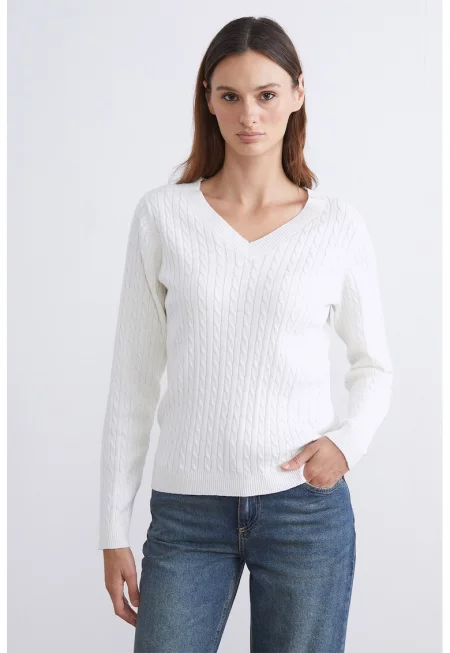 Слим шпиц пуловер