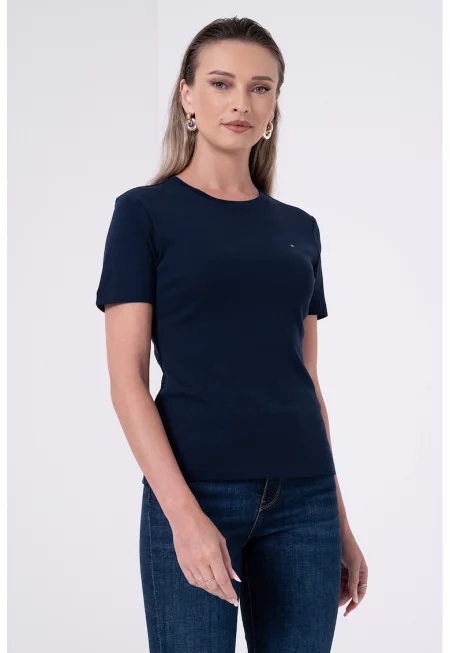 Слим тениска Cody с овално деколте