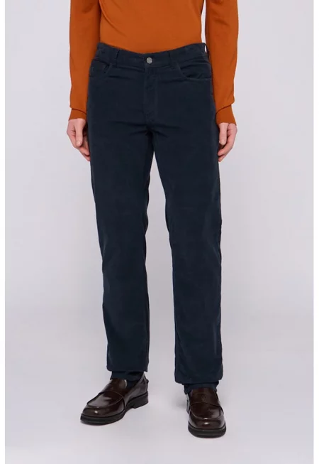 Стандартен панталон с джобове - Черен