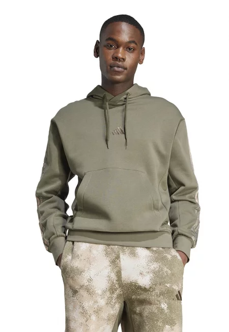 Стандартно худи с памук - Златист/Каки