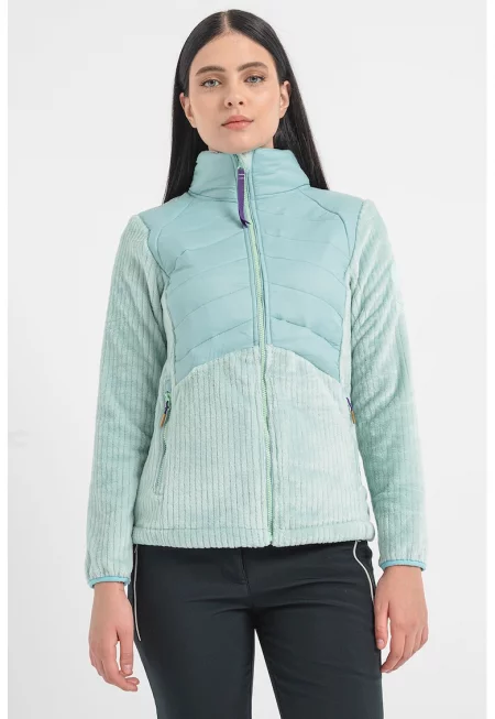 Суитшърт Talissi с цип - Ментово зелено