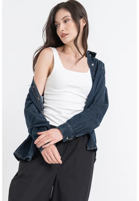 Танк топ с квадратно деколте