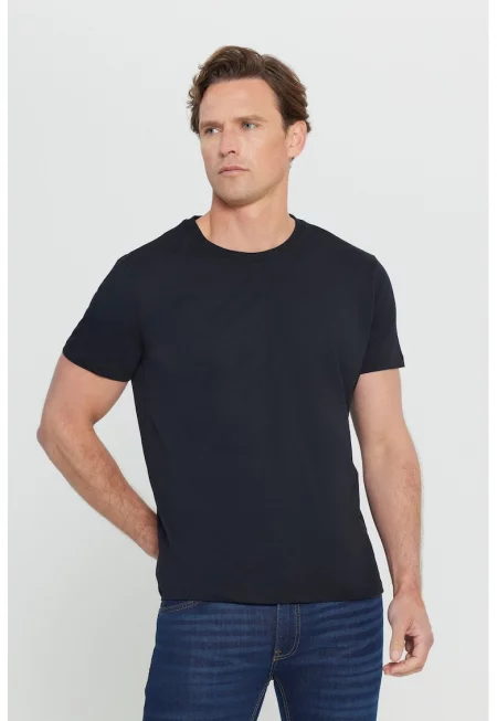 Унисекс памучна тениска с овално деколте