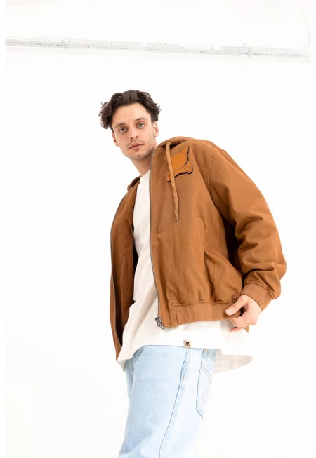 Унисекс яке бомбър с отделяща се качулка