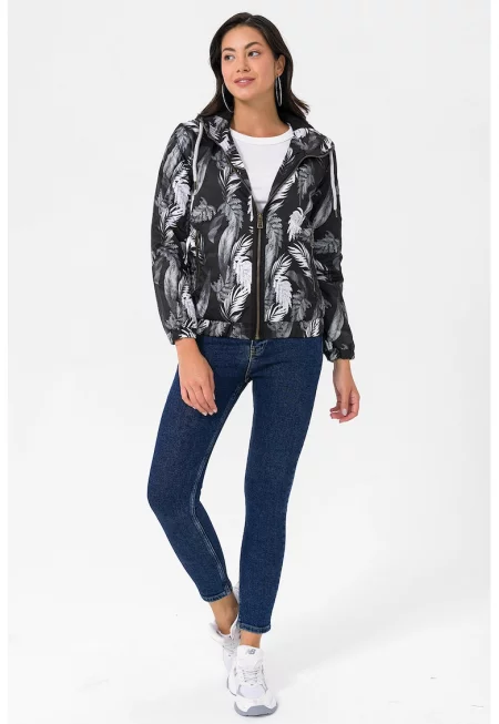 Яке Priscilla с качулка и принт