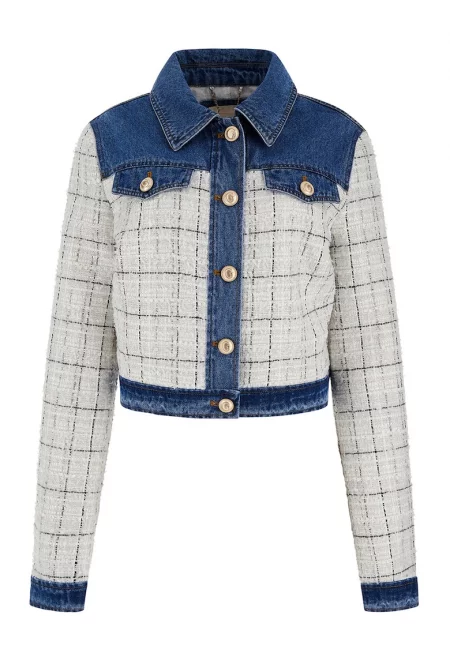 Яке с дънкови панели