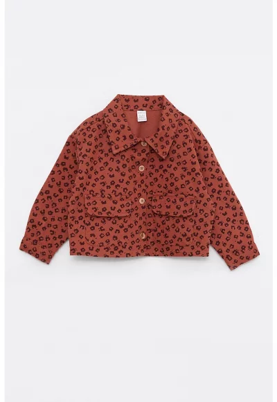 Яке с принт и джобове