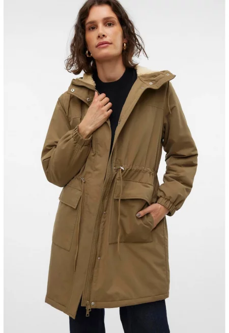 Зимно яке Alma с качулка - Каки